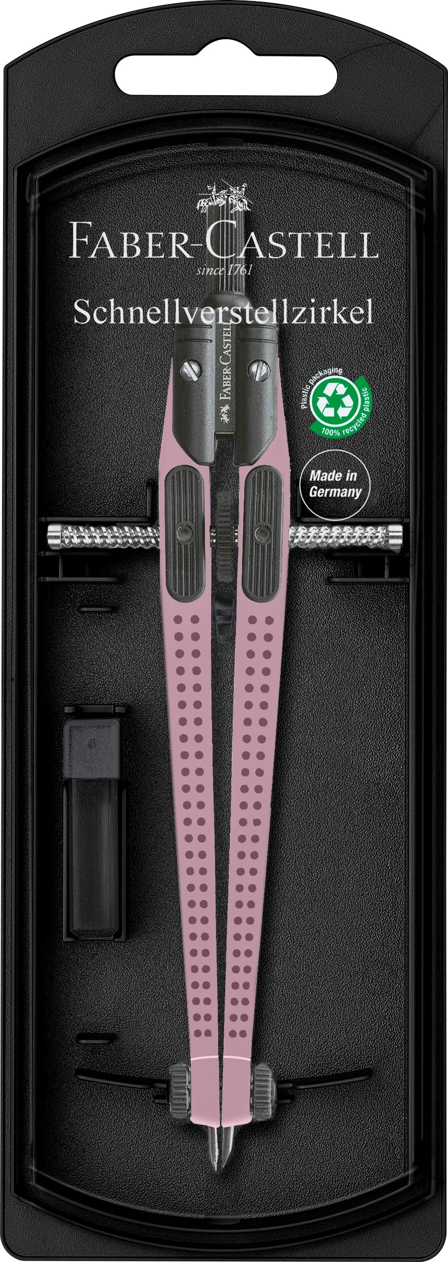 Faber-Castell Grip Quick-Set Compass - Rose Shadows