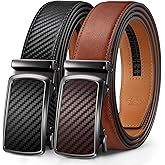 Zitahli Mens belt 2 Pack - Men Leather Belt Design for Work Business and Casual Golf Jeans-Men's Accessories Gifts for Men