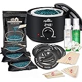 Lifestance Waxing Kit- L2 Digital Wax Warmer Hair Removal Kit- 4 Packs of Wax Beads(14.1 oz total)- Wax Machine with 42 Items