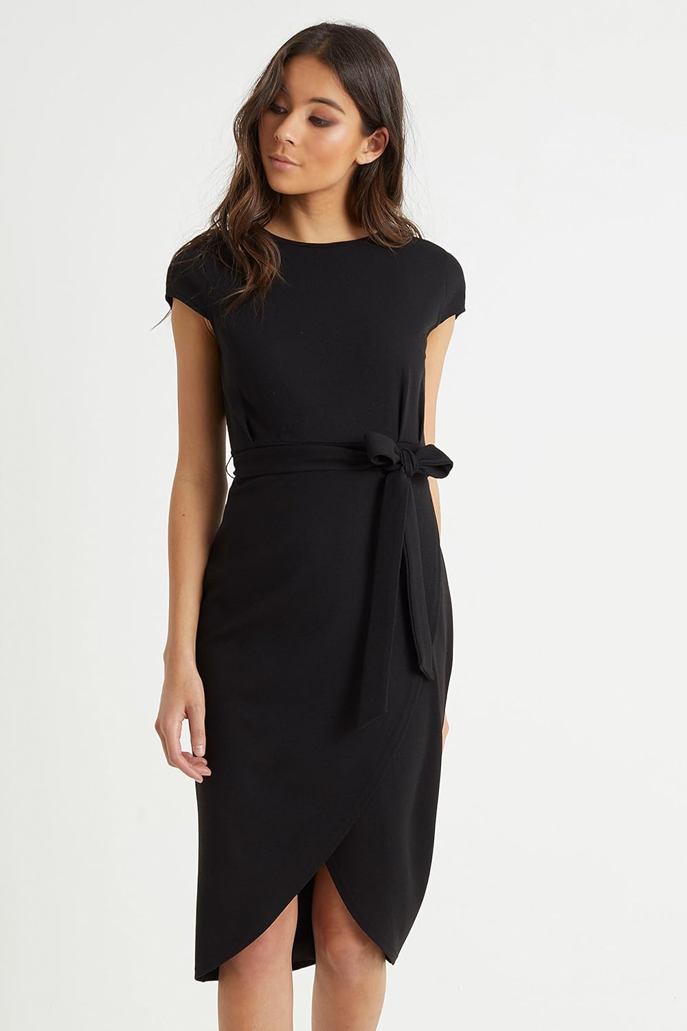lipsy wrap self tie midi dress