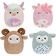 Squishville SQM0506 Barn Squad, Super Soft Mini Squishmallows, 5 cm Plush Figures, Pack of 4