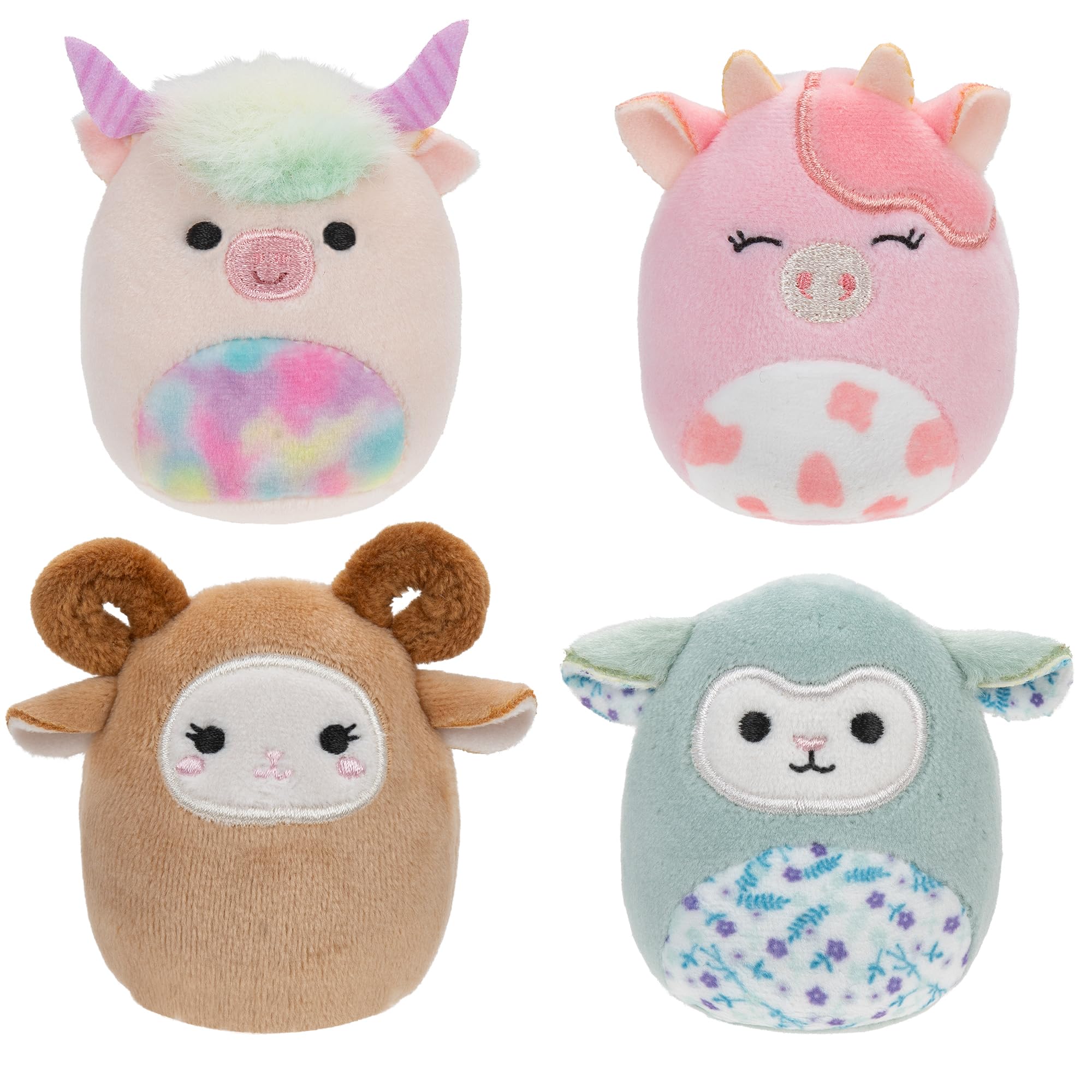 Squishville by Original Squishmallows Barnyard Squad Plush - Four 2-inch Squishmallows Plush Including Dagnus, Reggie, Clay, and Relinda - Toys for Kids โ image 1