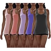 Sexy Basics Women's Cotton Stretch Tank Tops | Multi Packs & Colors Sport Tanks