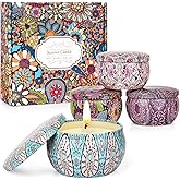 Candles for Women - 4 Packs Scented Candles Gifts for Women Set, Natural Soy Wax Candle for Home Scented, Long Burning Aromatherapy Candle Gifts for Mothers Day, Thanksgiving, Birthday, Valentine