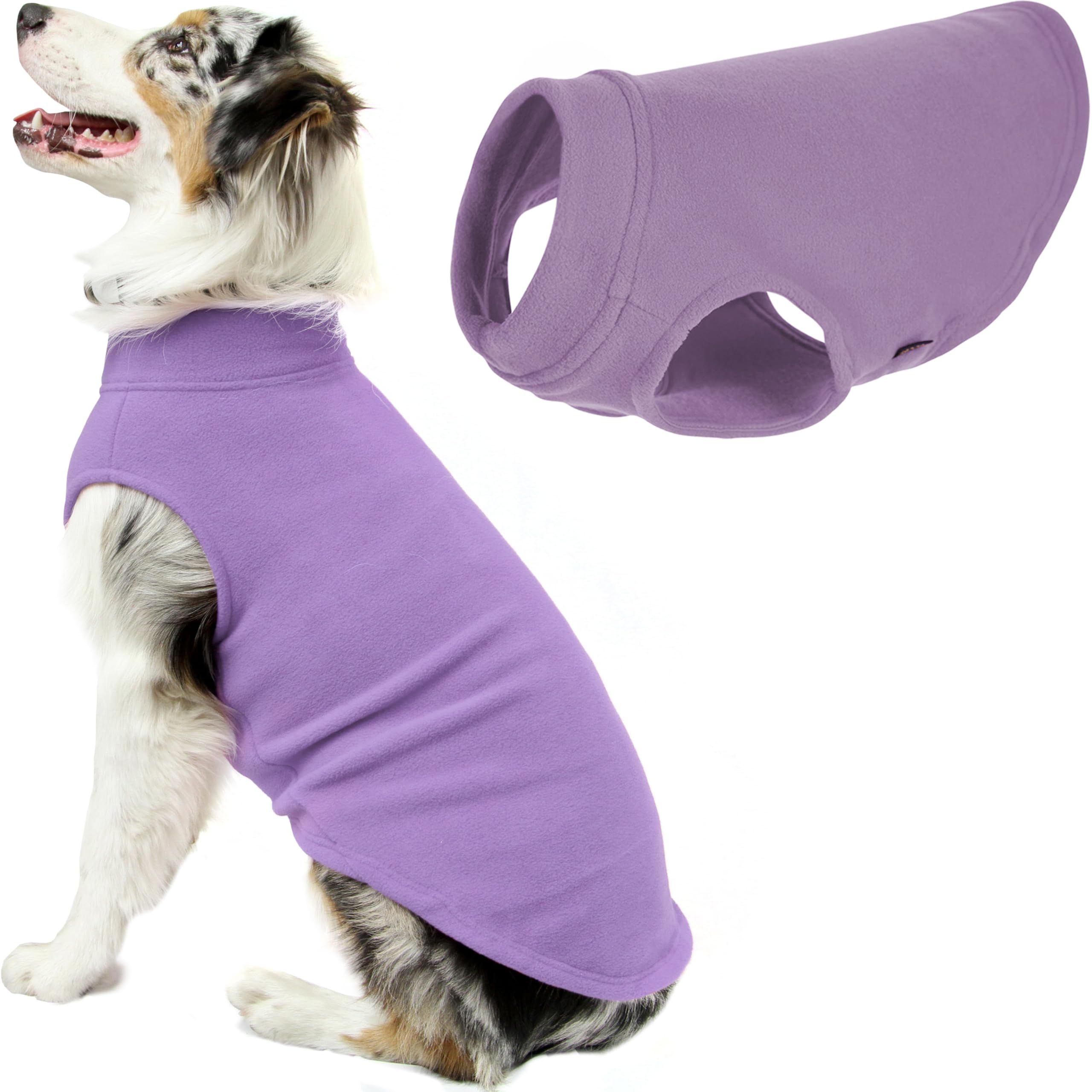 Gooby Stretch Fleece Pull Over Cold Weather Dog Vest, 3X-Large, Lavender โ image 1