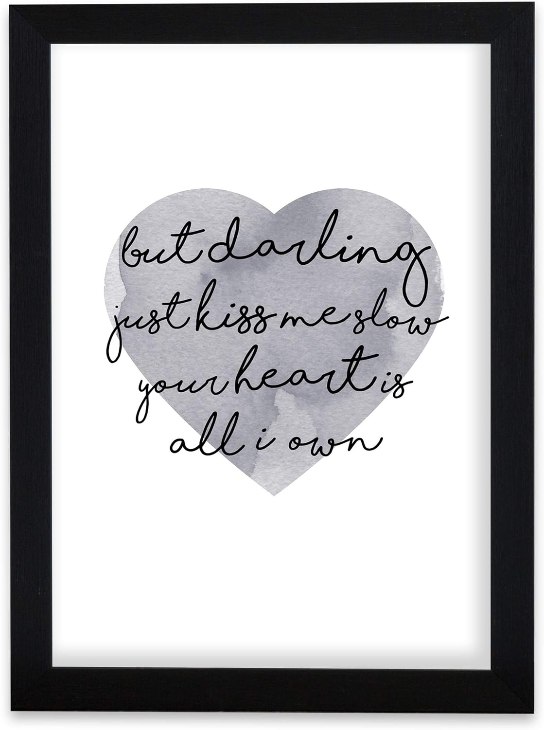 Personalised Song Lyrics In A Script Font On A Watercolour Style Heart Print Ideal Wedding First Dance Anniversary Birthday Ed Sheeran Perfect Amazon Co Uk Kitchen Home personalised song lyrics in a script font on a watercolour style heart print ideal wedding first dance anniversary birthday ed sheeran