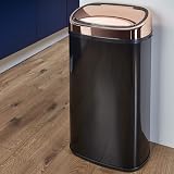 Tower T80904RB Kitchen Bin with Sensor Lid 58 L Rose Gold Black view 3