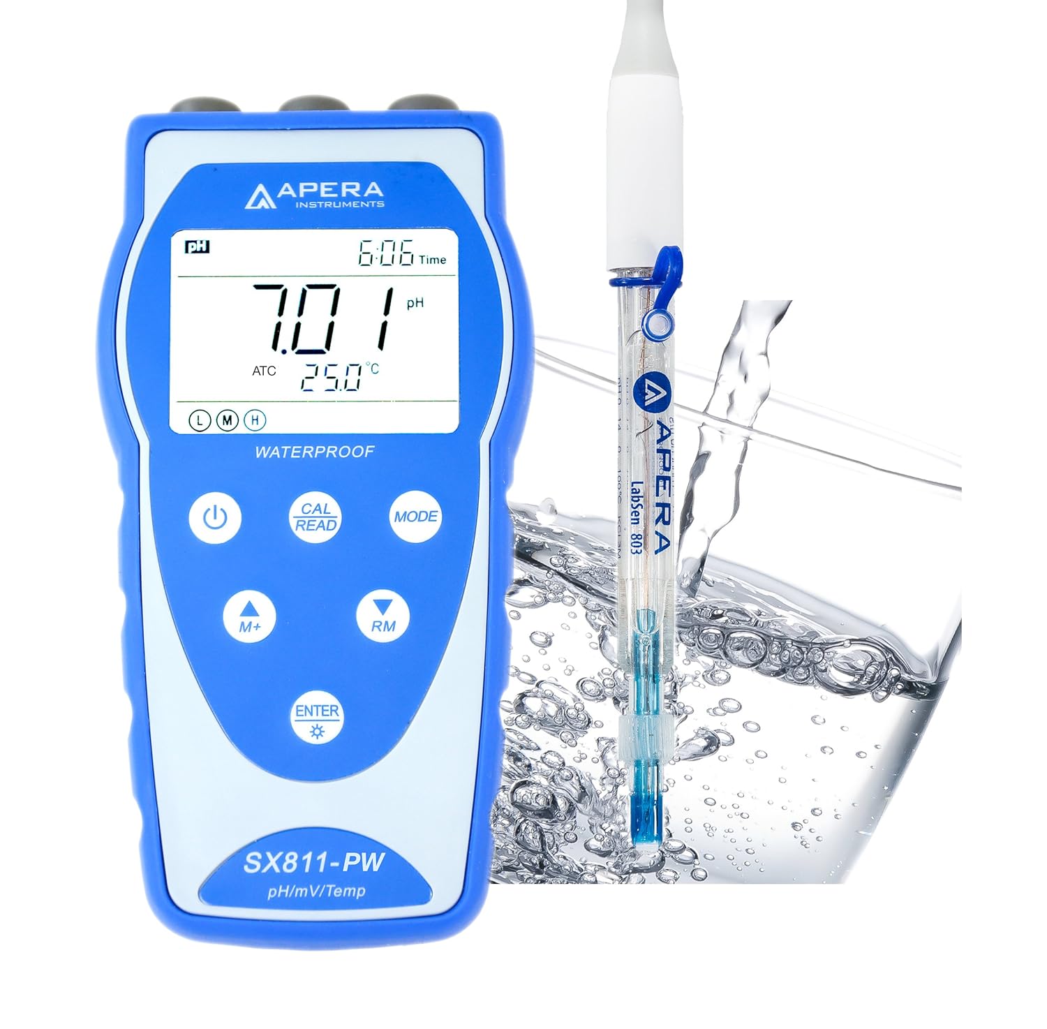 Apera Instruments PC60 pH Conductivity Tester TDS Salinity Temp Combo