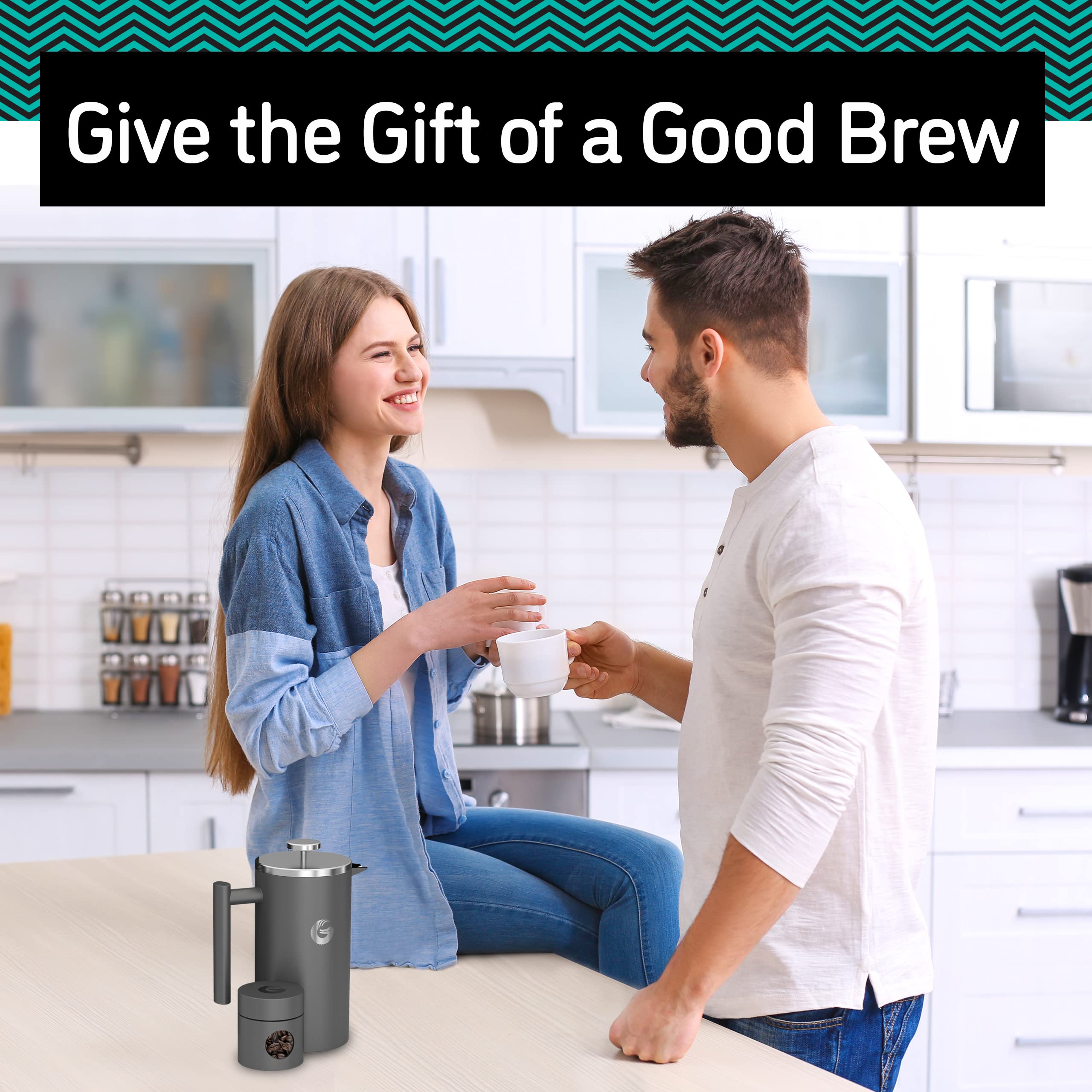 Coffee Gator French Press Coffee Maker Thermal Insulated Brewer Plus