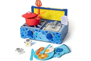 Melissa & Doug Blue's Clues & You! Wooden Cooking Play Set (42 Pieces)