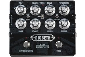 Laney Digbeth DB Bass Guitar Pre Amplifier Pedal, Black