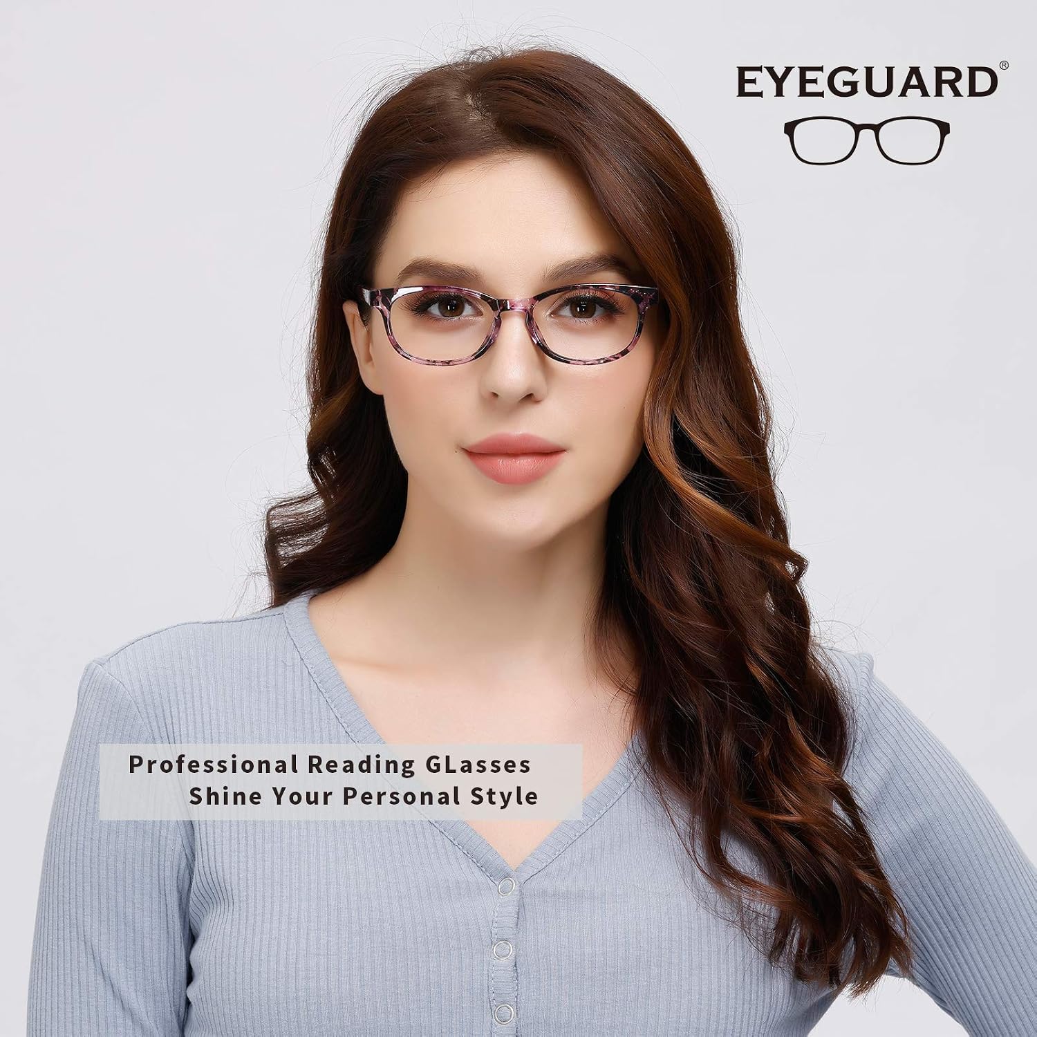 EYEGUARD Reading Glasses 4-Pack Stylish Pattern Frame Readers Fashion Ladies Glasses for Women (4 Color, +2.50) - Image 3