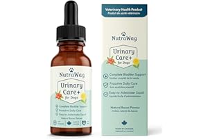 NutraWag Urinary Care+ for Dogs | Human-Grade + Canadian Made - Urinary Tract Support Liquid with D-Mannose, Cranberry, Dande