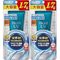 Biore UV Aqua Rich Watery Essence 85 g Sunscreen SPF 50 + / PA ++++【Large capacity】Set of 2