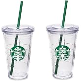 Starbucks Grande Insulated Travel Tumbler 16 OZ Double Wall Acrylic 2 Pack Set