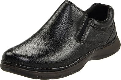 hush puppies black slip on shoes