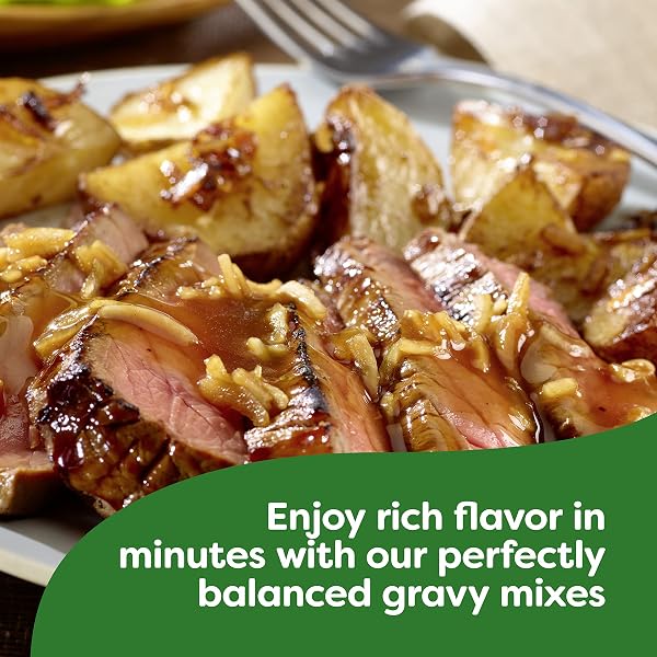KNORR GRAVY MIX FOR DELICIOUS EASY MEALS AND SIDE DISHES AU JUS NO ARTIFICIAL FLAVORS, NO ADDED MSG 0.6 OZ