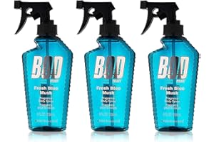 PARFUMS DE COEUR BOD Man Fresh Blue Musk Body Spray 8 Ounces (Pack of 3)