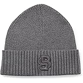 BOSS Mens Double B Logo Knit Hat