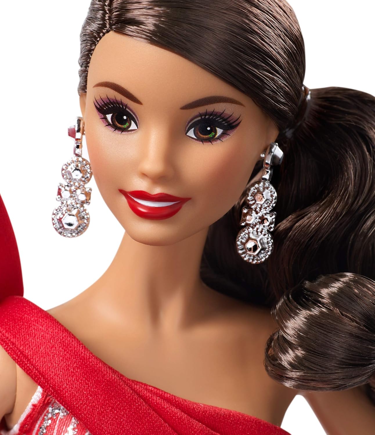 brunette holiday barbie