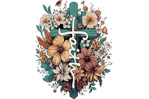 ACELII Cross Flower Paint by Numbers Kit for Adults Beginner,DIY Easy Adult Paint by Numbers Cross Flower,by Number Without Frame Home Wall Decor 12 x 16 in