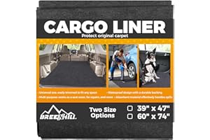 BREENHILL Cargo Liner Mat (60" x 74"), Dog Seat Cover, Trunk Liner, Absorbent, Waterproof, Protects Vehicle Interior, for SUVs, Trucks, Vans, and Cars