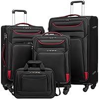 Amazon.com: Merax Luggage Set, Softside Suitcase 3 Piece