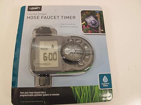 Amazon Com Orbit 1 Outlet Hose Faucet Timer Garden Outdoor