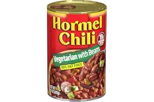 HORMEL Chili Vegetarian with Beans, 99% Fat Free, 15 Oz, 12 Pack