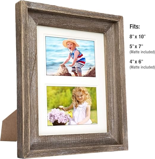 Rustic Barnwood 8x10 Picture Frame Set Unique Photo Frame