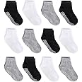 Zaples Baby Non Slip Grip Ankle Socks with Non Skid Soles for Infants Toddlers Kids Boys Girls