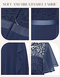 BeryLove Prom Dresses for Women Wedding Guest Ruffe