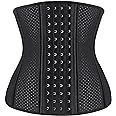 YIANNA Waist Trainer for Women Latex Underbust Waist Corsets Cincher Hourglass Body Shaper 4 Hooks