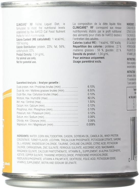 clinicare feline liquid diet