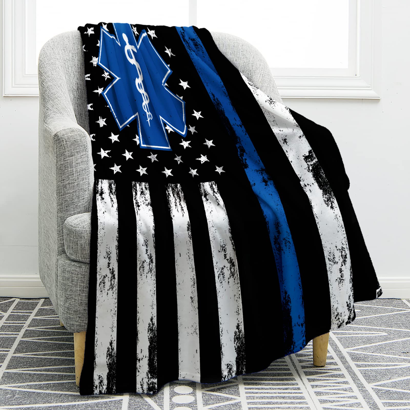 Jekeno EMT Blanket Gifts for Men Boy Dad Husband