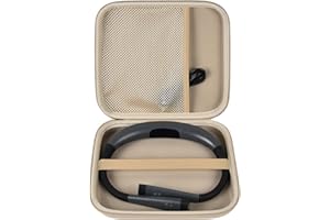 GWCASE Case Compatible with Glocusent/for Vekkia/for LITOM/for LEDGLE/for TAKKUI/for TSINGREE LED Neck Reading Light Book Light for Reading. Storage Carrying Holder for USB Cable (Box Only) -Light Khaki