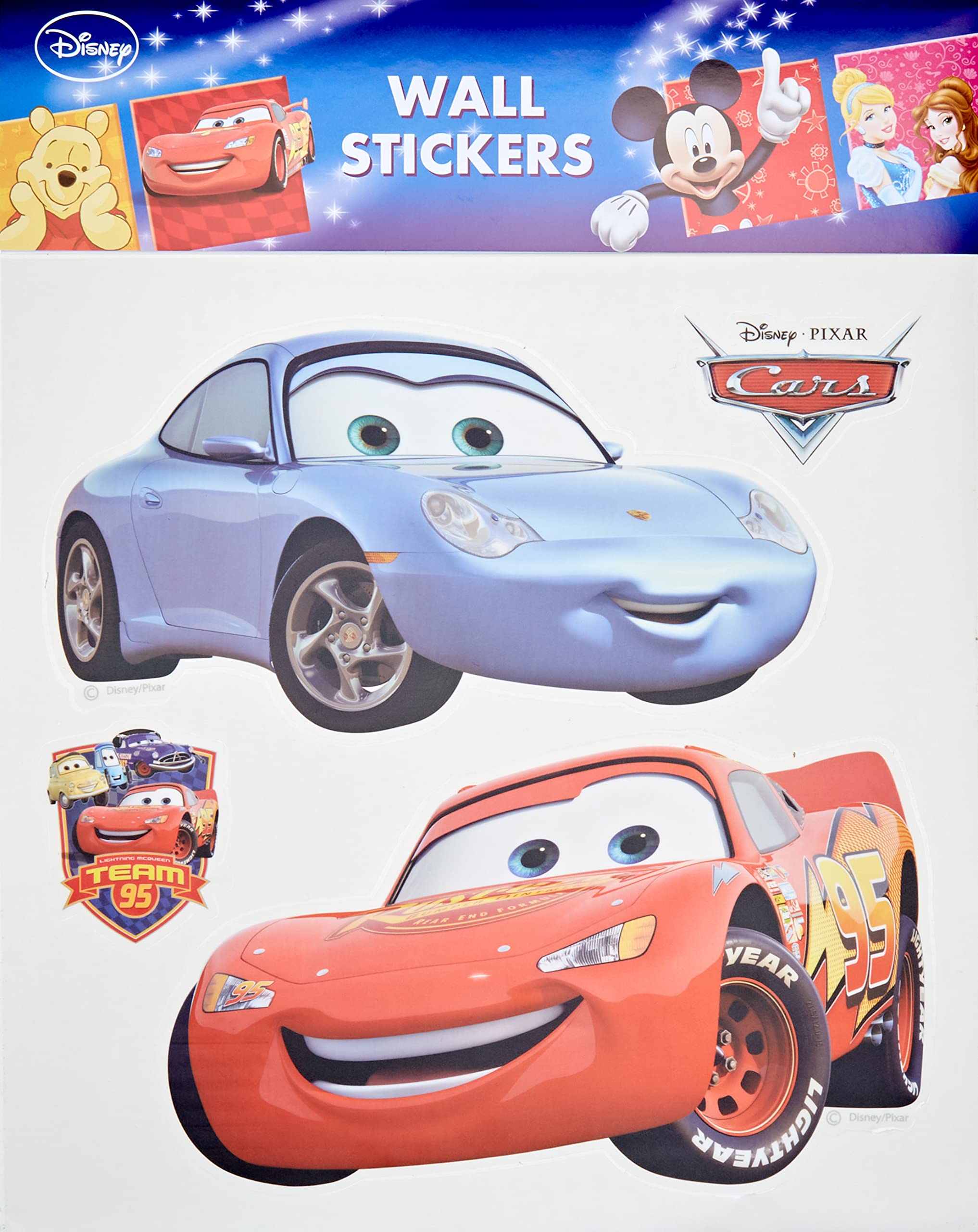 Lag3 AG Design 1 Part Self Adhesive Disney Cars Wall Sticker, DKs 1088, Multi-Colour, 30 x 30 cm