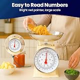 Innoteck Mechanical Kitchen Scale with Bowl 5kg Cream view 3