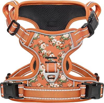 HEELE Dog Harness No Pull Reflective Front Back Leash Attachments S