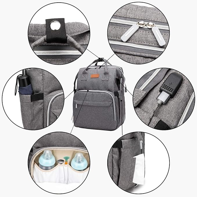 2 in 1 expanding nursing diaper bag