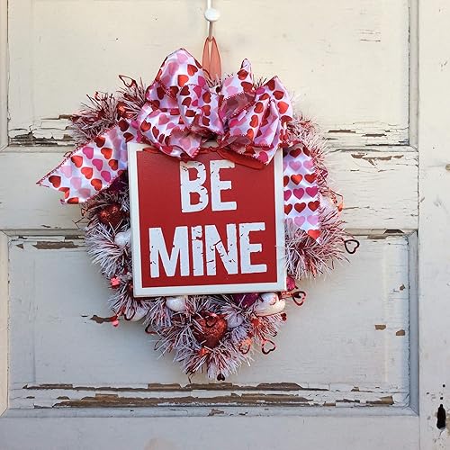 Amazon Com Agd Valentines Decor Be Mine Heart Shaped Grapevine