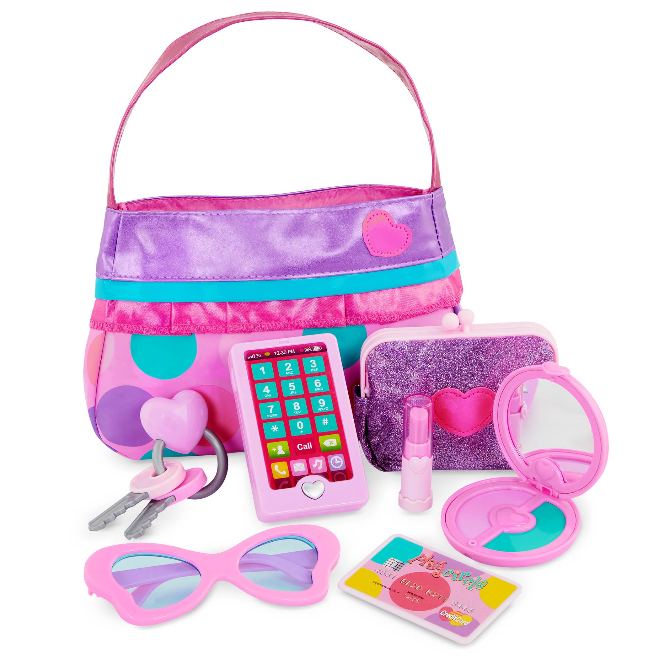 Battat – Play Circle – Makeup & Beauty Set – Dress Up Fashion Accessories – Pretend Play – Princess Purse Set – 3+ Years