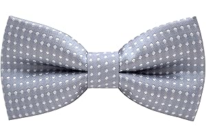 Carahere Pre-Tied Little Boy's Polka Dot Bow Ties Baby Solid Color Bow Ties For Kids M012