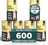 Tydi Lint Roller Refills 600 Sheets Pet Hair Remover Compatible view 1