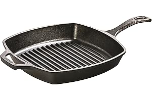 Lodge L8SGP3CN Logic Pre-Seasoned Square Grill Pan (Black)