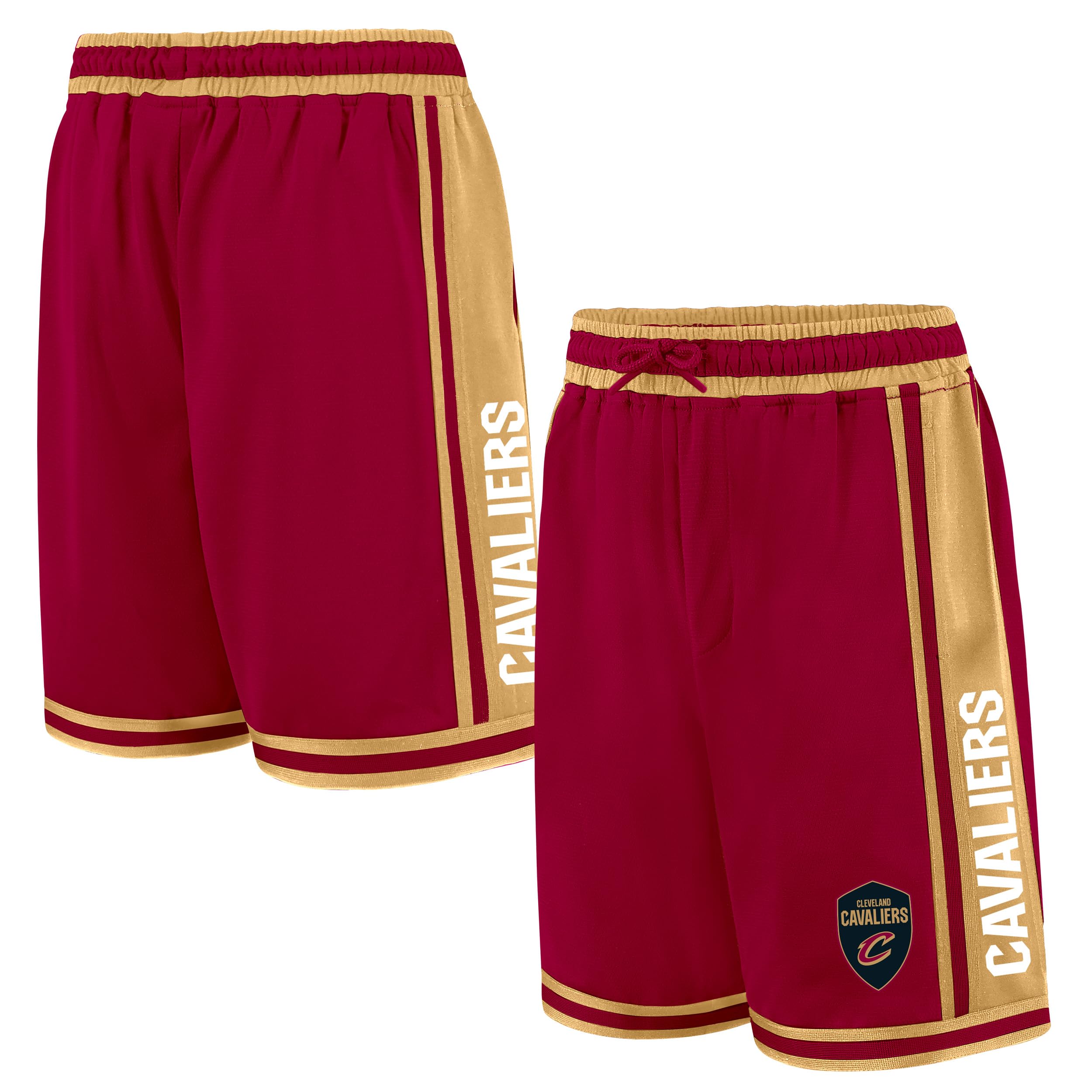 Ultra Game NBA Official Men's Classic Basketball Shorts, Cleveland Cavaliers, Team Color, Medium Image