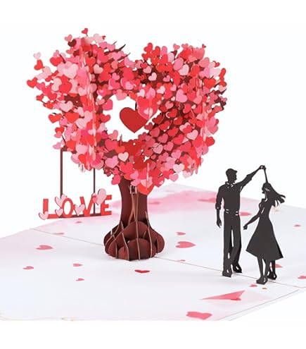 Carte de voeux pop-up 3D, carte d'anniversaire,Carte De Saint Valentin
