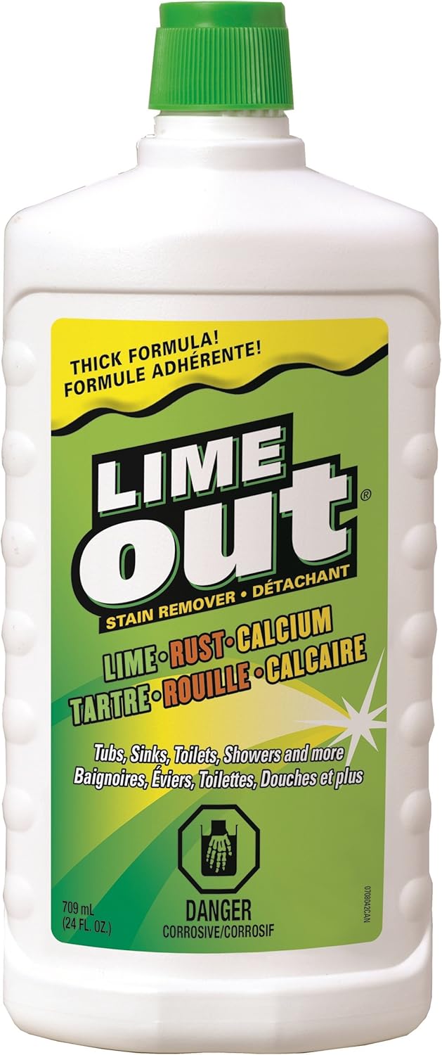 Lime OUT HeavyDuty Rust, Lime & Calcium Stain Remover, 709 mL Amazon