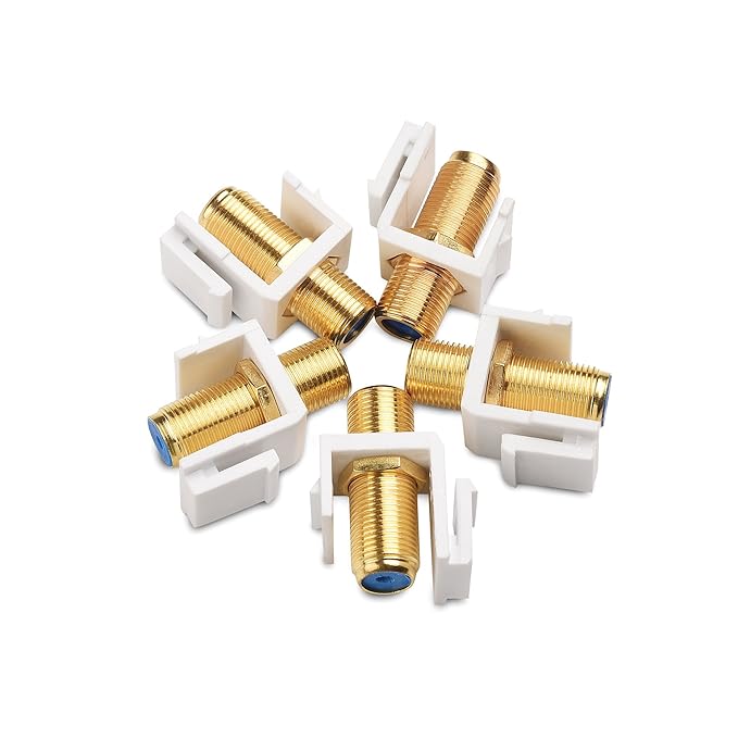 Cable Matters 5 Pack RG6 Keystone Jack Insert/Coaxial