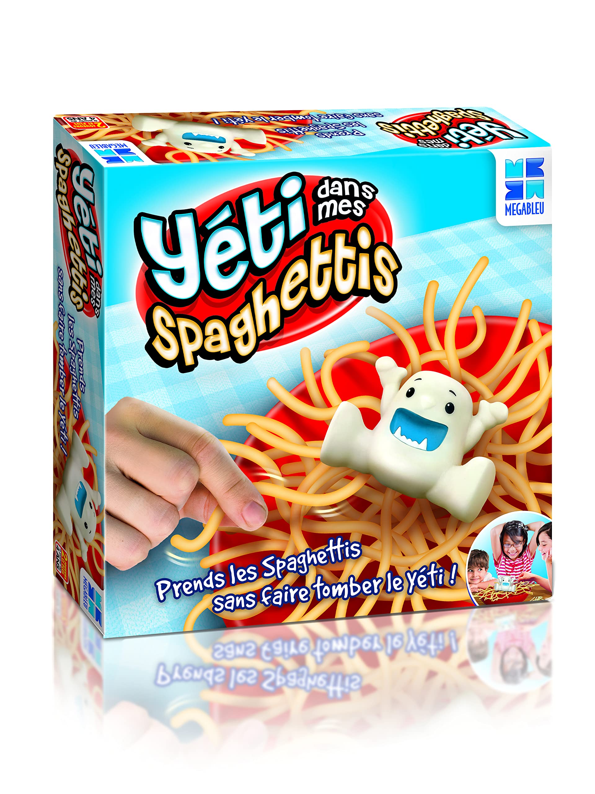Megableu - 678 019 - Yeti in My Spaghetti - Mikado Game for Children, White, Blue and Red